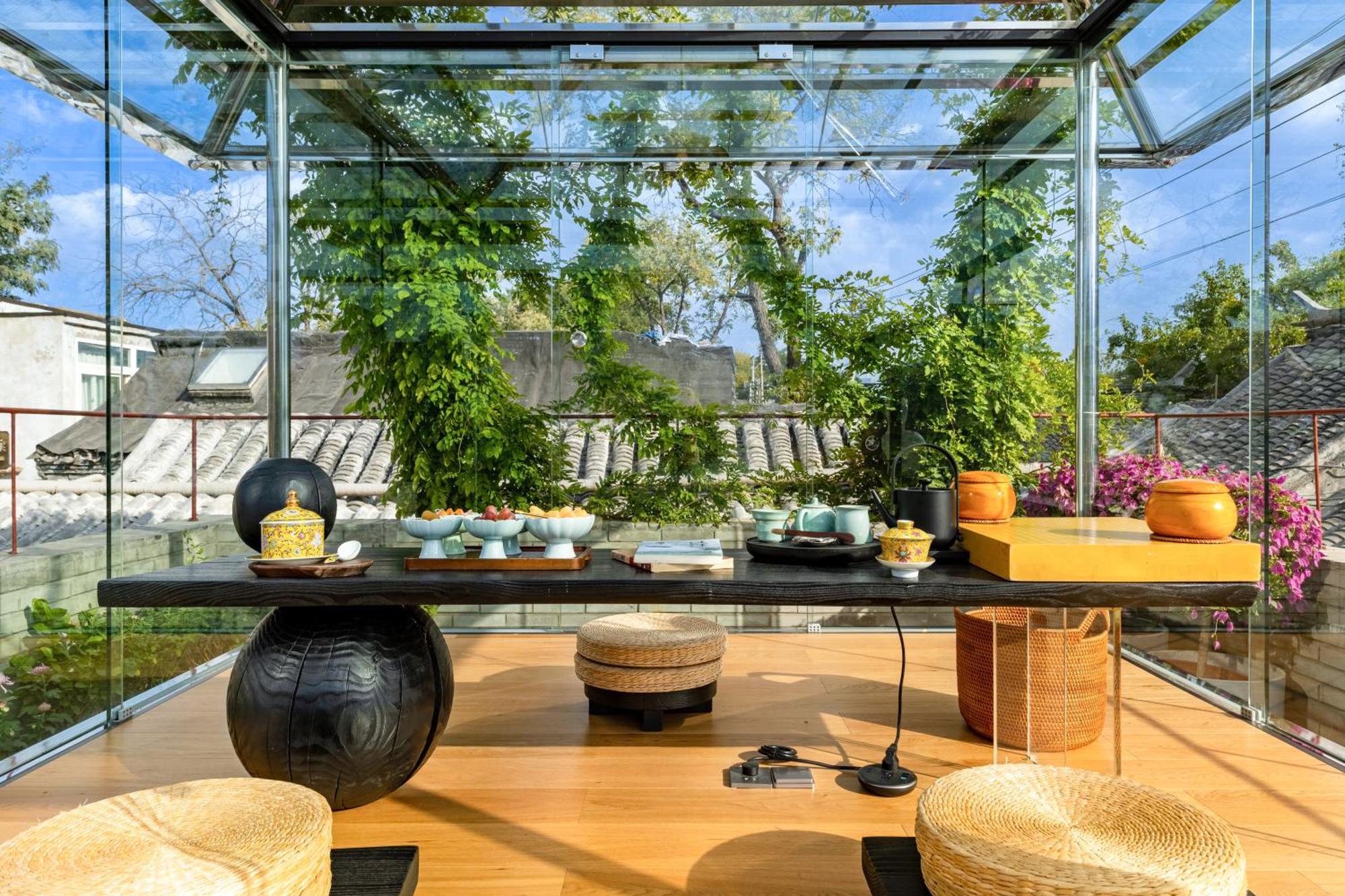 Xinxiang Yayuan Beijing Sihe Courtyard With Sky Garden Terrace Near Tiananmen Square Forbidden City Wangfujing Pedestrian Street And The Subway Bagian luar foto
