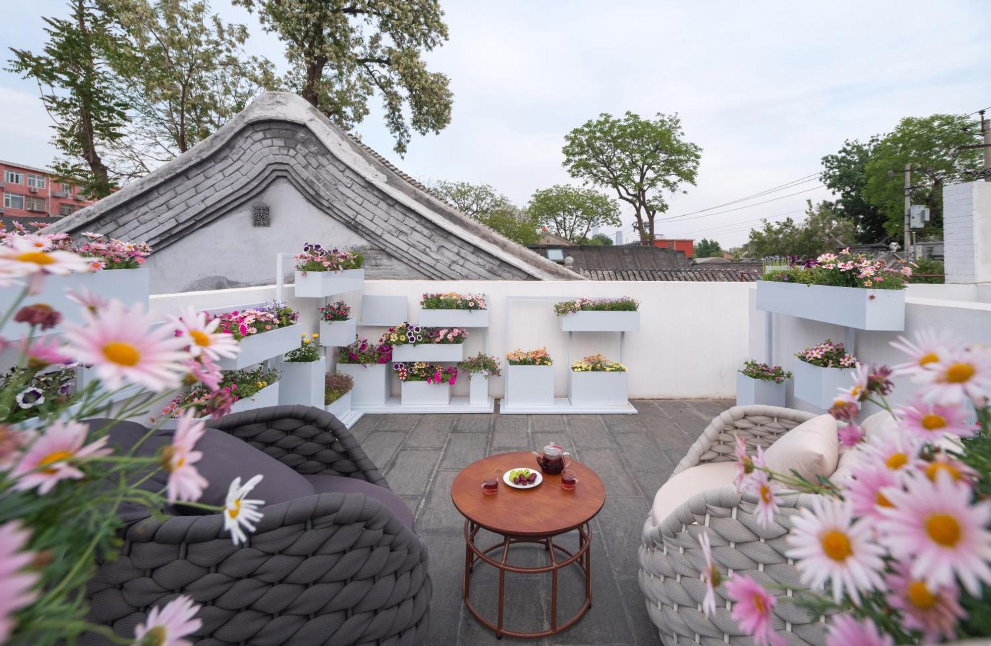 Xinxiang Yayuan Beijing Sihe Courtyard With Sky Garden Terrace Near Tiananmen Square Forbidden City Wangfujing Pedestrian Street And The Subway Bagian luar foto