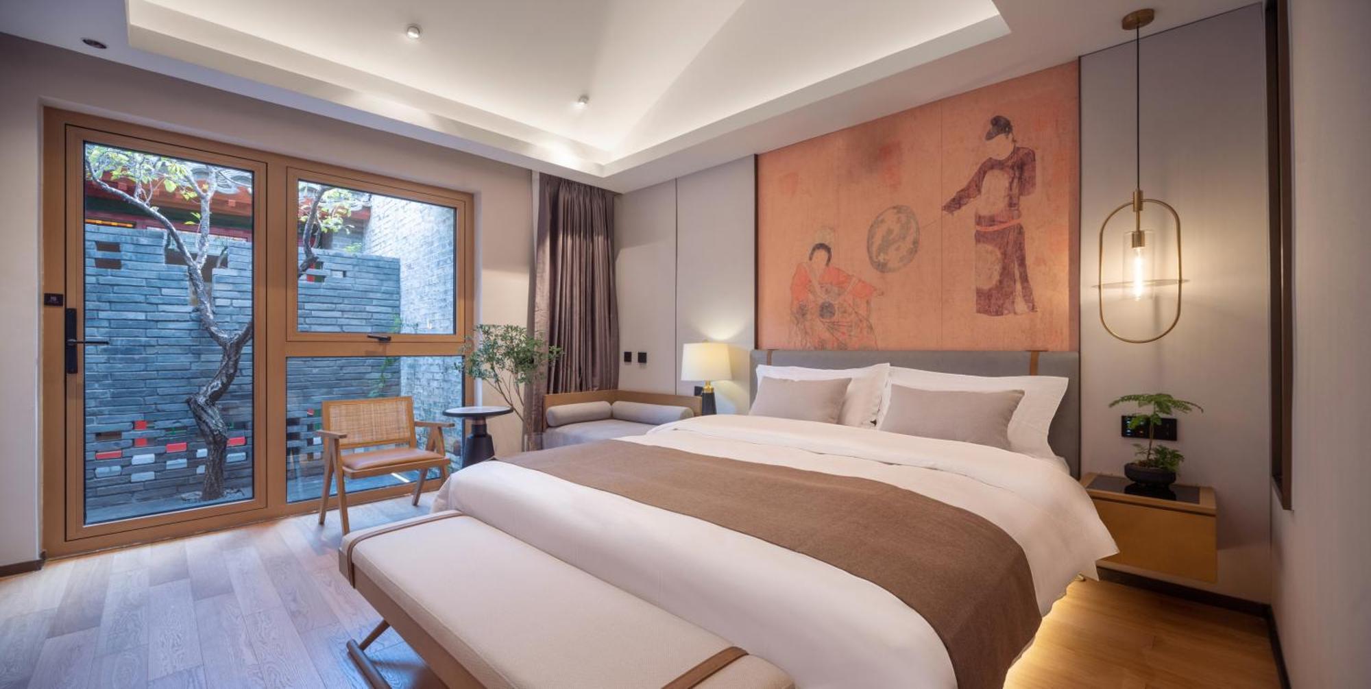 Xinxiang Yayuan Beijing Sihe Courtyard With Sky Garden Terrace Near Tiananmen Square Forbidden City Wangfujing Pedestrian Street And The Subway Bagian luar foto