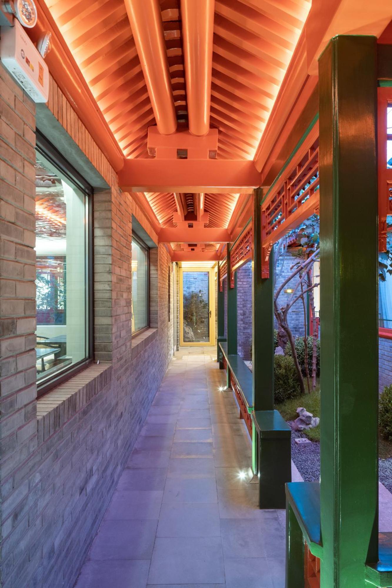 Xinxiang Yayuan Beijing Sihe Courtyard With Sky Garden Terrace Near Tiananmen Square Forbidden City Wangfujing Pedestrian Street And The Subway Bagian luar foto