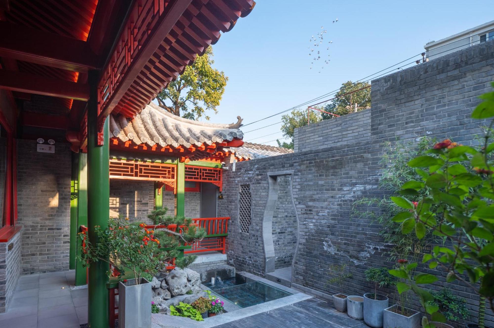 Xinxiang Yayuan Beijing Sihe Courtyard With Sky Garden Terrace Near Tiananmen Square Forbidden City Wangfujing Pedestrian Street And The Subway Bagian luar foto