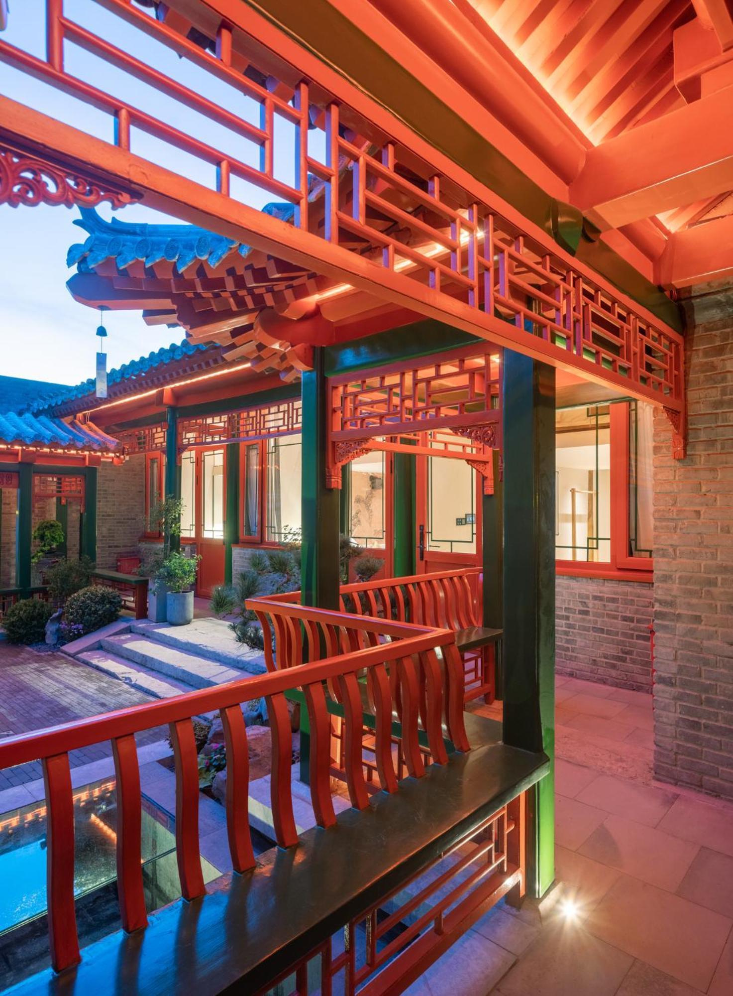 Xinxiang Yayuan Beijing Sihe Courtyard With Sky Garden Terrace Near Tiananmen Square Forbidden City Wangfujing Pedestrian Street And The Subway Bagian luar foto