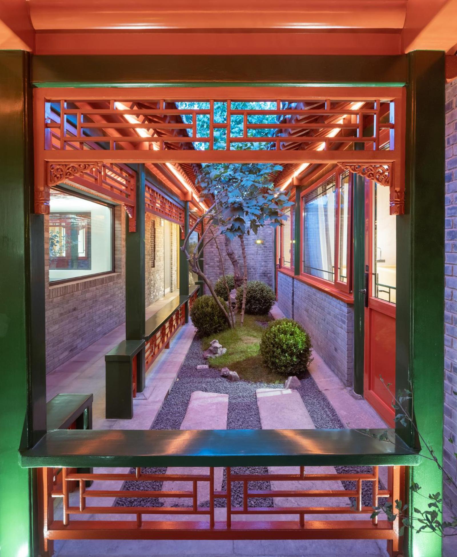 Xinxiang Yayuan Beijing Sihe Courtyard With Sky Garden Terrace Near Tiananmen Square Forbidden City Wangfujing Pedestrian Street And The Subway Bagian luar foto