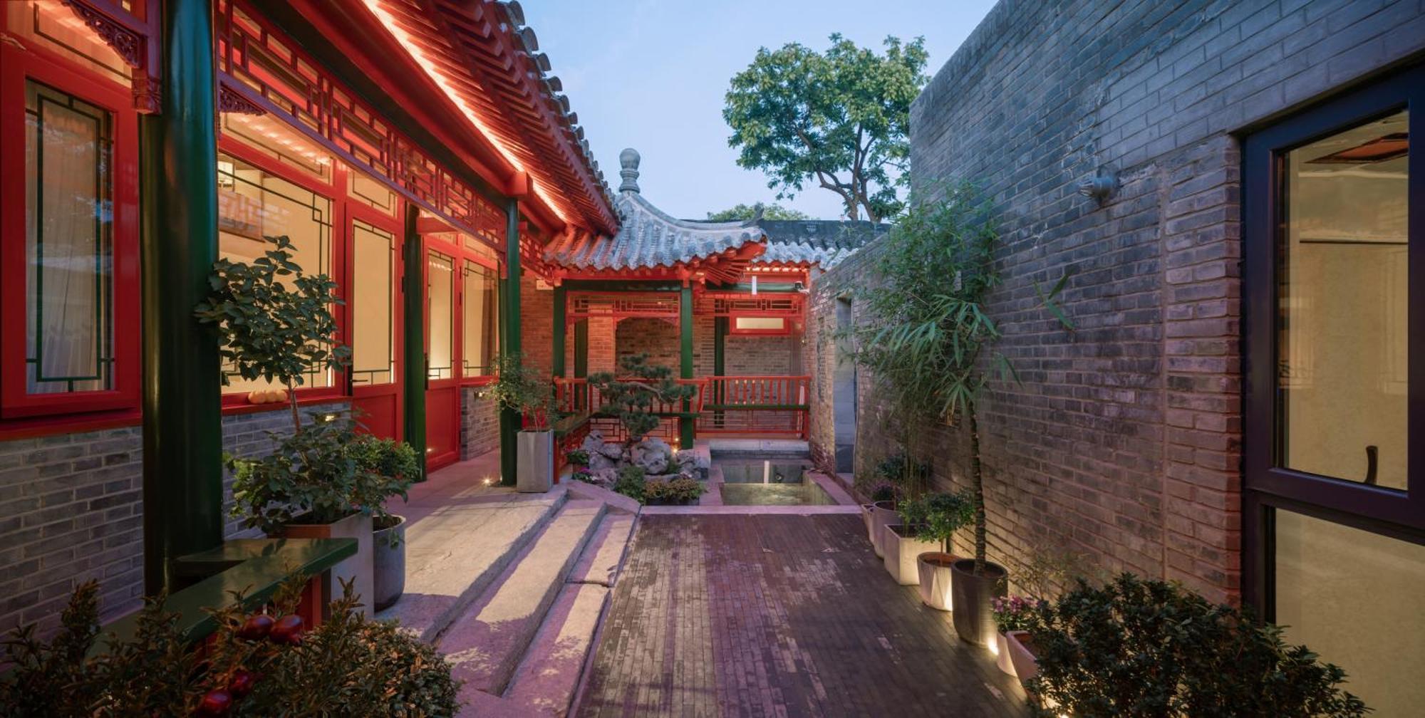 Xinxiang Yayuan Beijing Sihe Courtyard With Sky Garden Terrace Near Tiananmen Square Forbidden City Wangfujing Pedestrian Street And The Subway Bagian luar foto