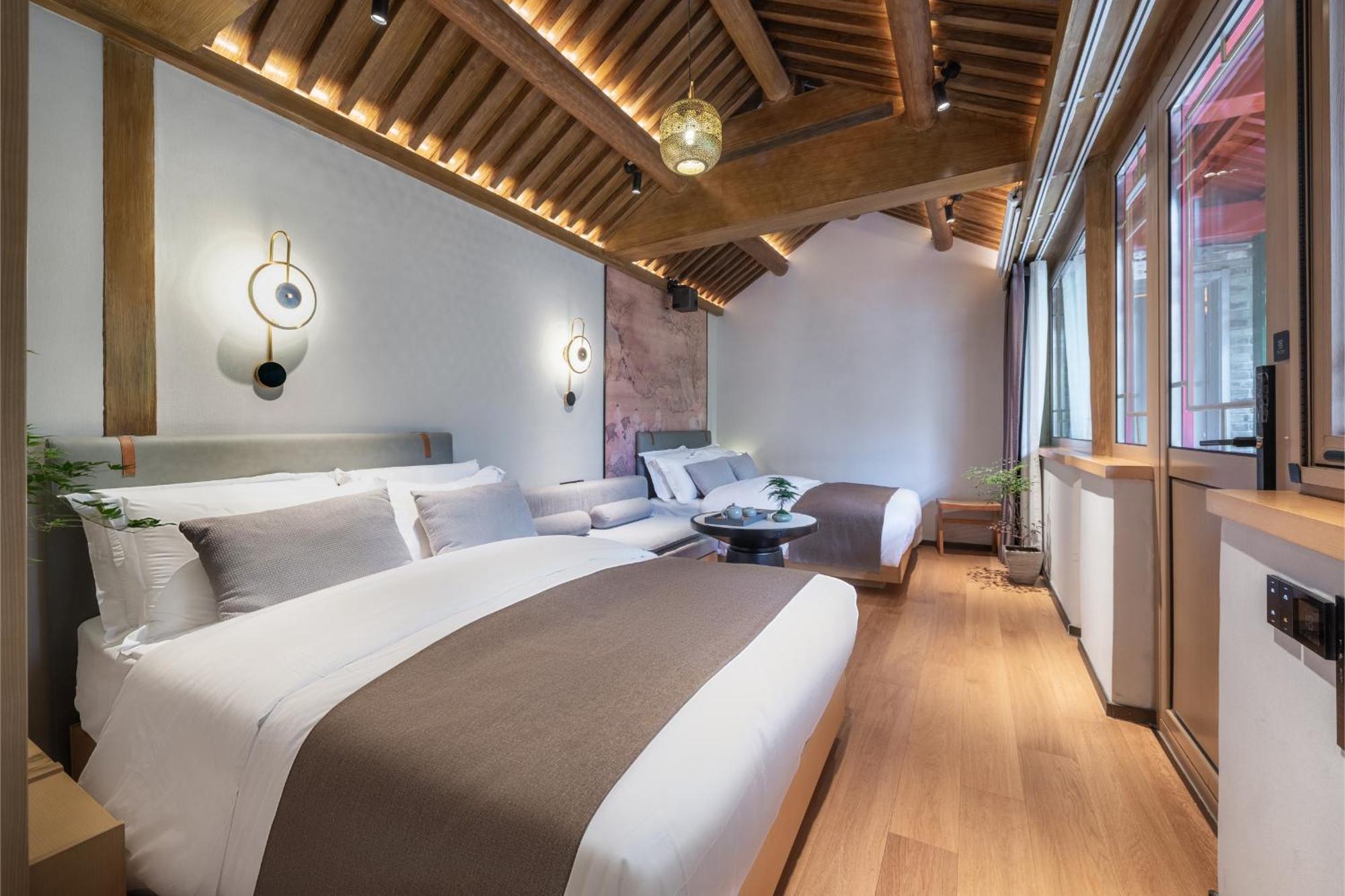 Xinxiang Yayuan Beijing Sihe Courtyard With Sky Garden Terrace Near Tiananmen Square Forbidden City Wangfujing Pedestrian Street And The Subway Bagian luar foto