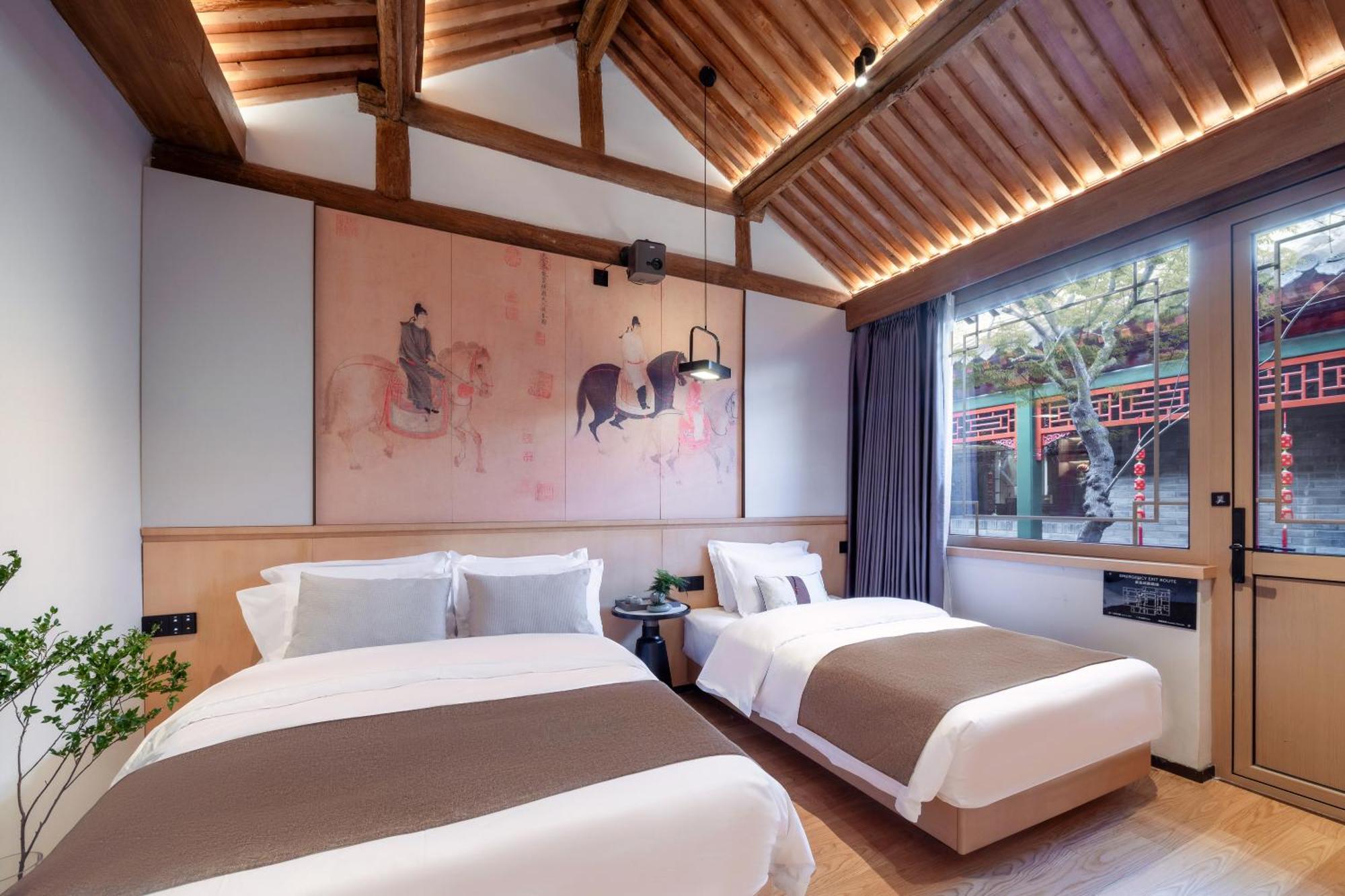 Xinxiang Yayuan Beijing Sihe Courtyard With Sky Garden Terrace Near Tiananmen Square Forbidden City Wangfujing Pedestrian Street And The Subway Bagian luar foto